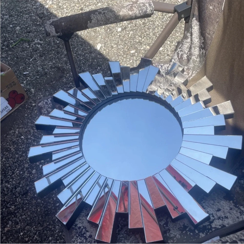 Sunburst Abstract Wall Mirror 21.5